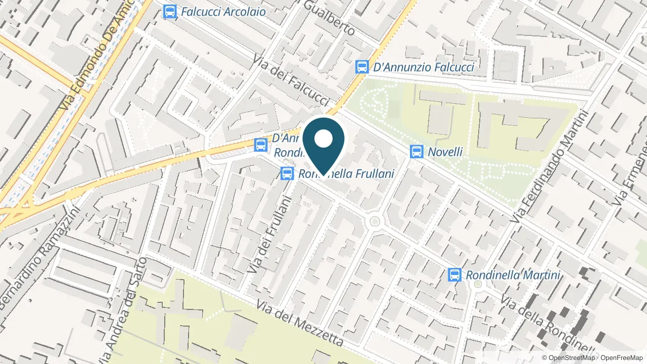 Map of Spazio 99, Via della Rondinella, 66/1, Florence